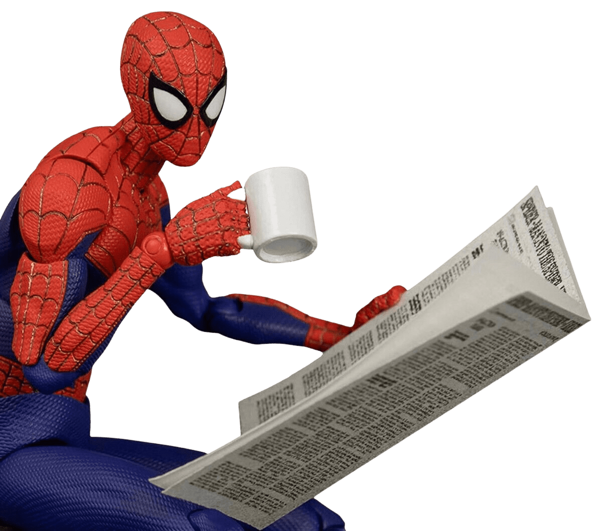 SV-Action Peter B. Parker Reading Newspaper