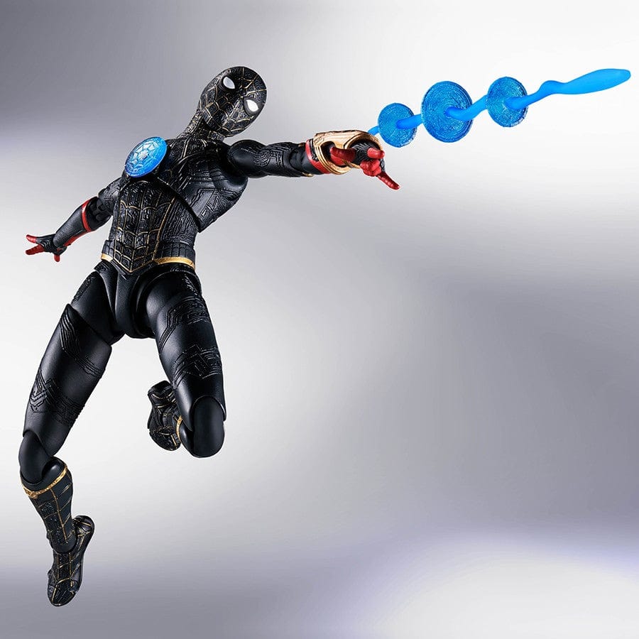 Tamashii Nations S.H. Figuarts Spider-Man: No Way Home Spider-Man Black & Gold Suit Action Figure