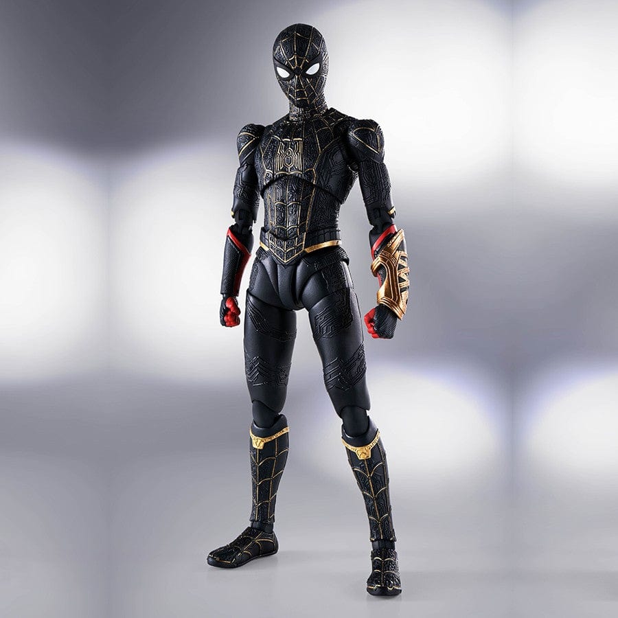 Tamashii Nations S.H. Figuarts Spider-Man: No Way Home Spider-Man Black & Gold Suit Action Figure
