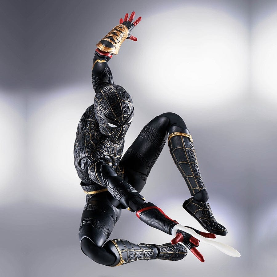 Tamashii Nations S.H. Figuarts Spider-Man: No Way Home Spider-Man Black & Gold Suit Action Figure