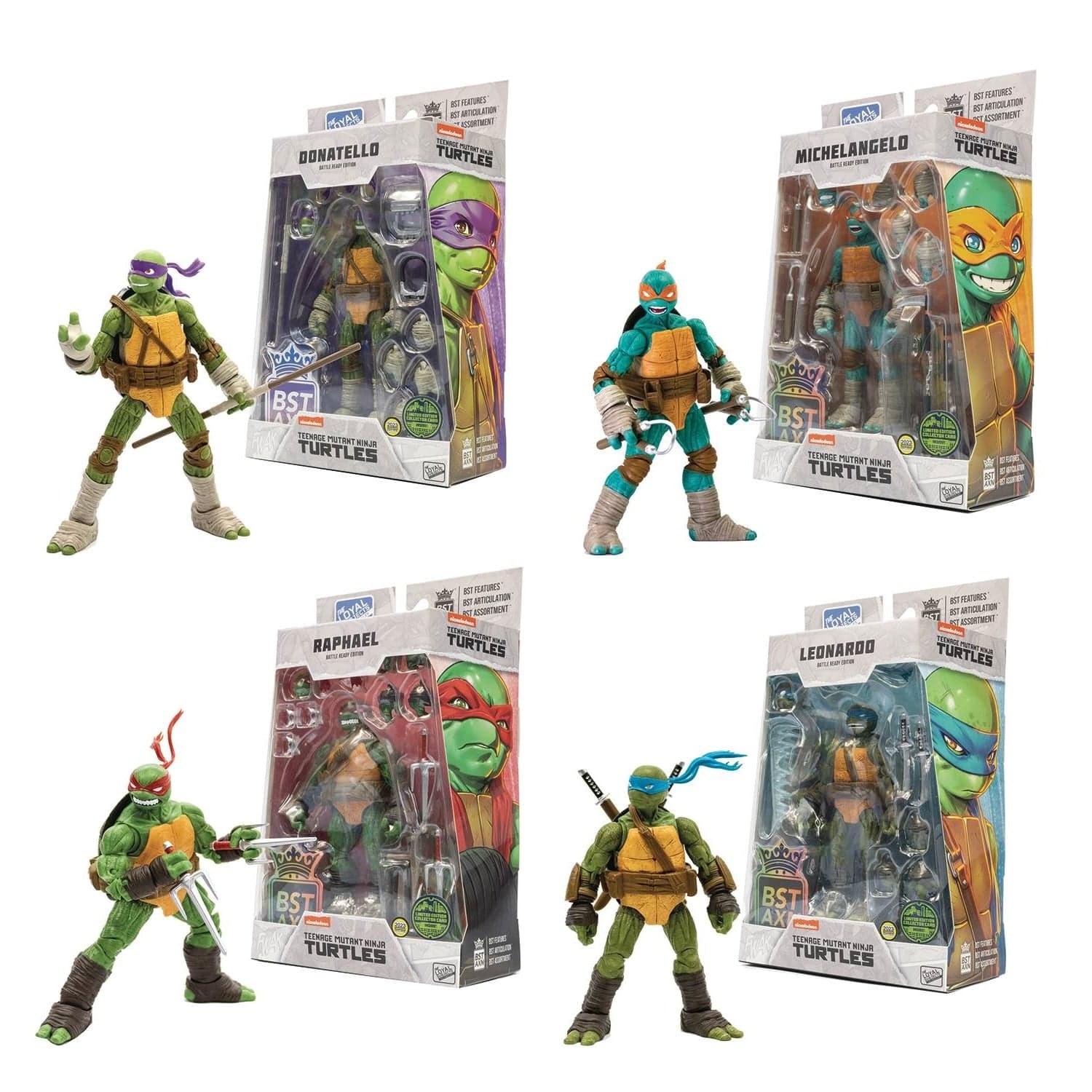 The Loyal Subjects BST AXN Teenage Mutant Ninja Turtles San Diego Comic-Con 2023 Previews Exclusive Action Figure 4-Pack
