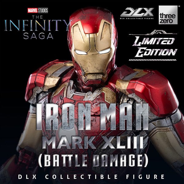 DLX Avengers: Infinity Saga Iron Man Mark 43 Battle Damage 1/12 Scale