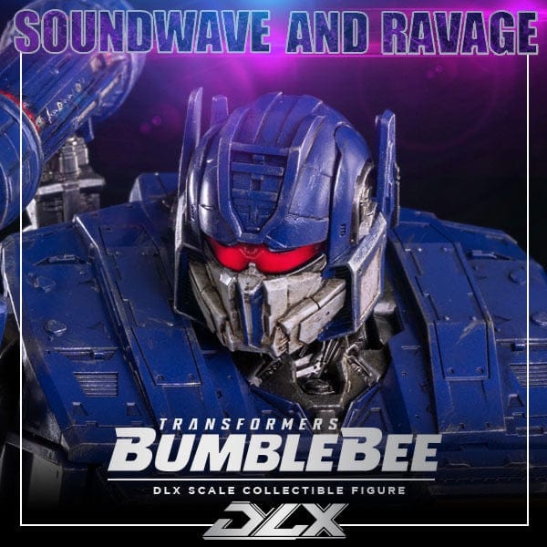 Transformers Bumblebee DLX Soundwave and Ravage Action Figures