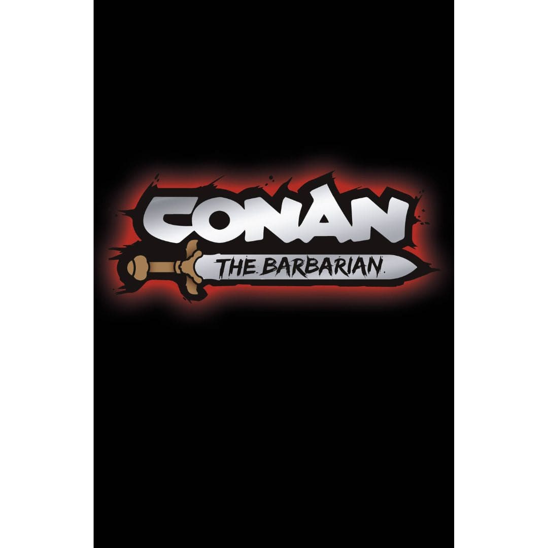 Titan Comics Conan Barbarian #1 3rd Print Foil Logo Dan Panosian Black & White Virgin Variant