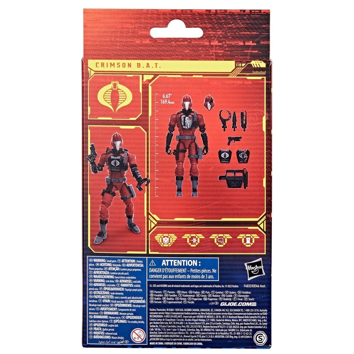 Hasbro G.I. Joe Classified Series Cobra Crimson B.A.T. Action Figure