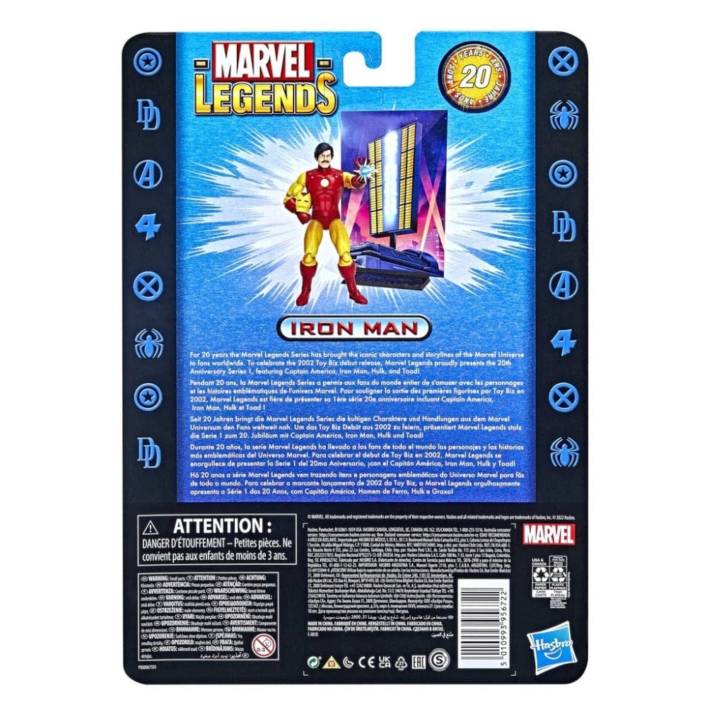 Hasbro Marvel Legends Series 20th Anniversary Iron Man Action Figure