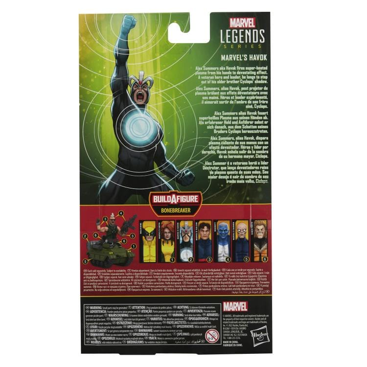 Hasbro Marvel Legends Series X-Men Havok Action Figure (Bonebreaker Build-A-Figure)