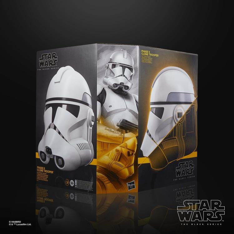 Hasbro Star Wars The Black Series Phase II Clone Trooper Premium Electronic Helmet