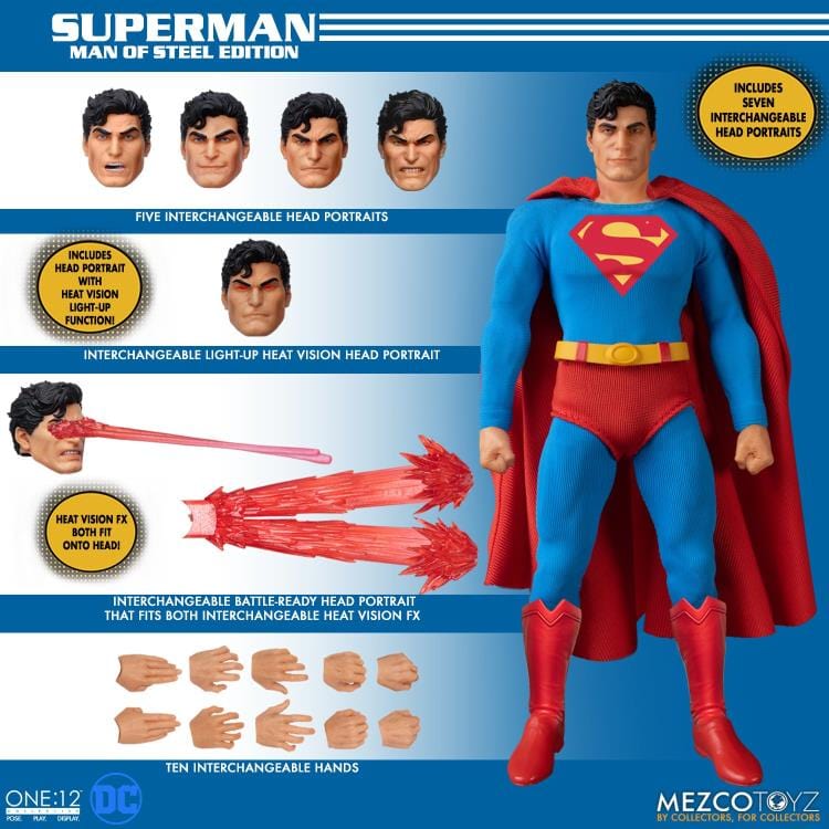 One:12 Collective DC Universe Superman Man of Steel Edition Action Fig