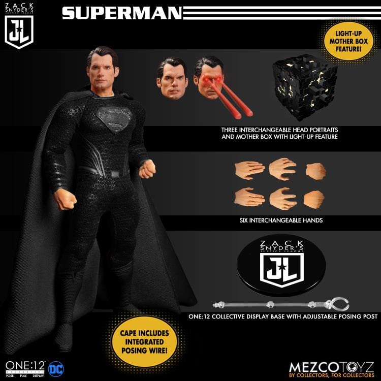 Mezco Toyz One:12 Collective DC Universe Zack Snyder's Justice League Deluxe Steel Boxed Action Figure Set