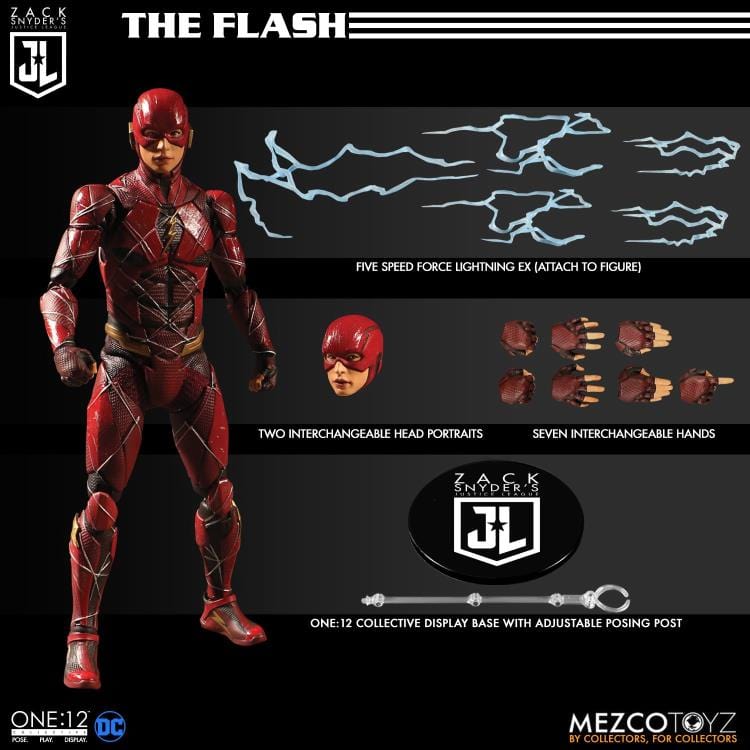 Mezco Toyz One:12 Collective DC Universe Zack Snyder's Justice League Deluxe Steel Boxed Action Figure Set