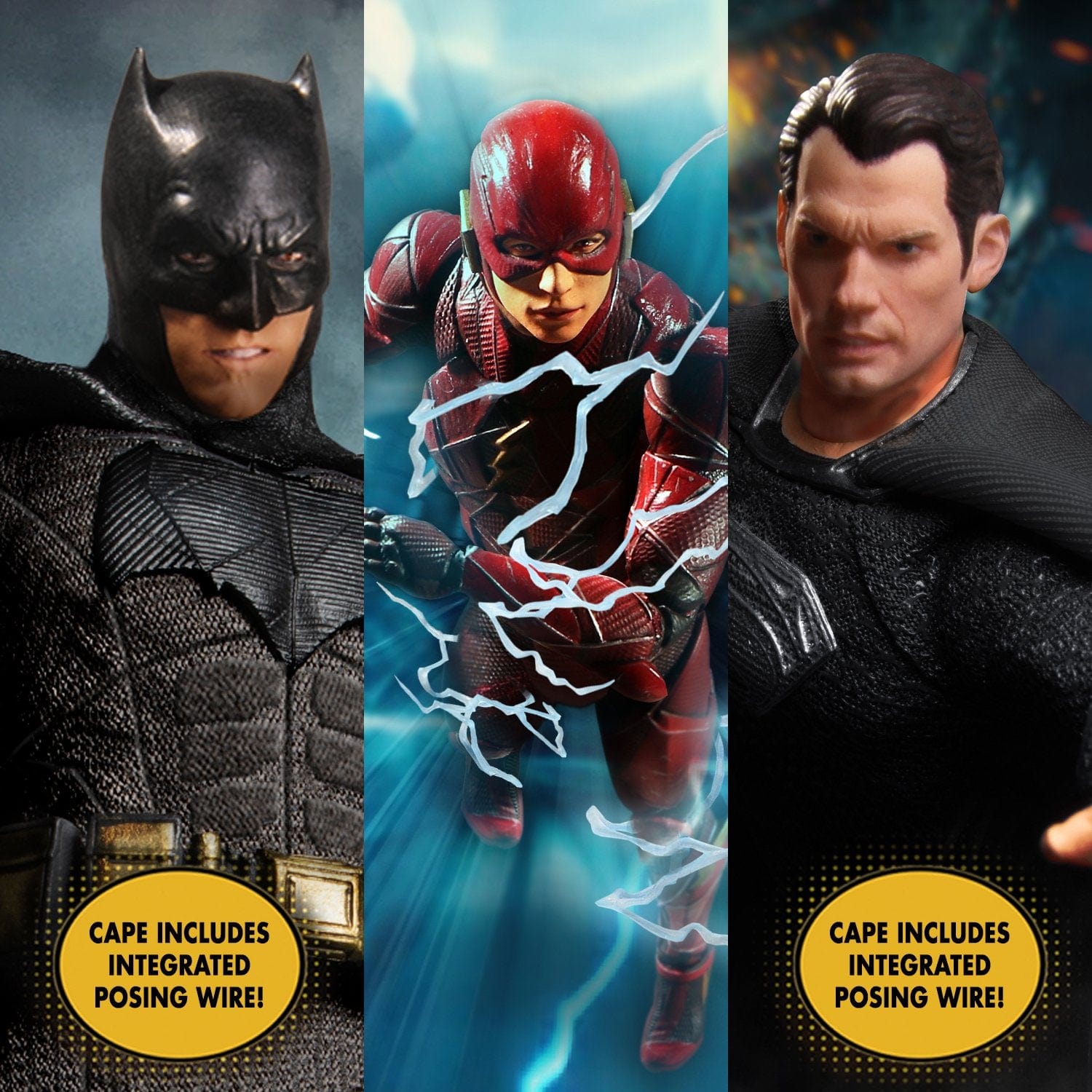 Mezco Toyz One:12 Collective DC Universe Zack Snyder's Justice League Deluxe Steel Boxed Action Figure Set