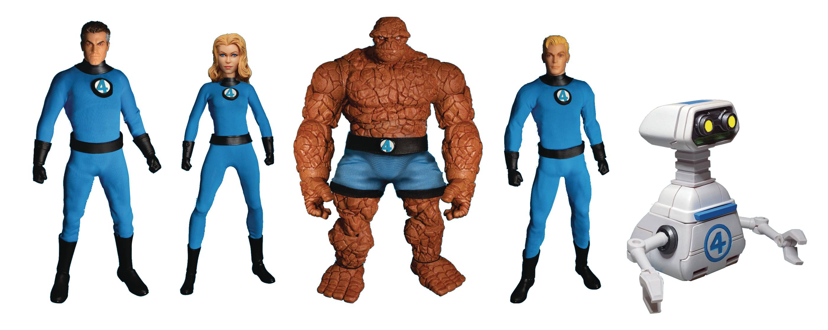Mezco Toyz One:12 Collective Marvel Fantastic Four Deluxe Steel Boxed Action Figure Set