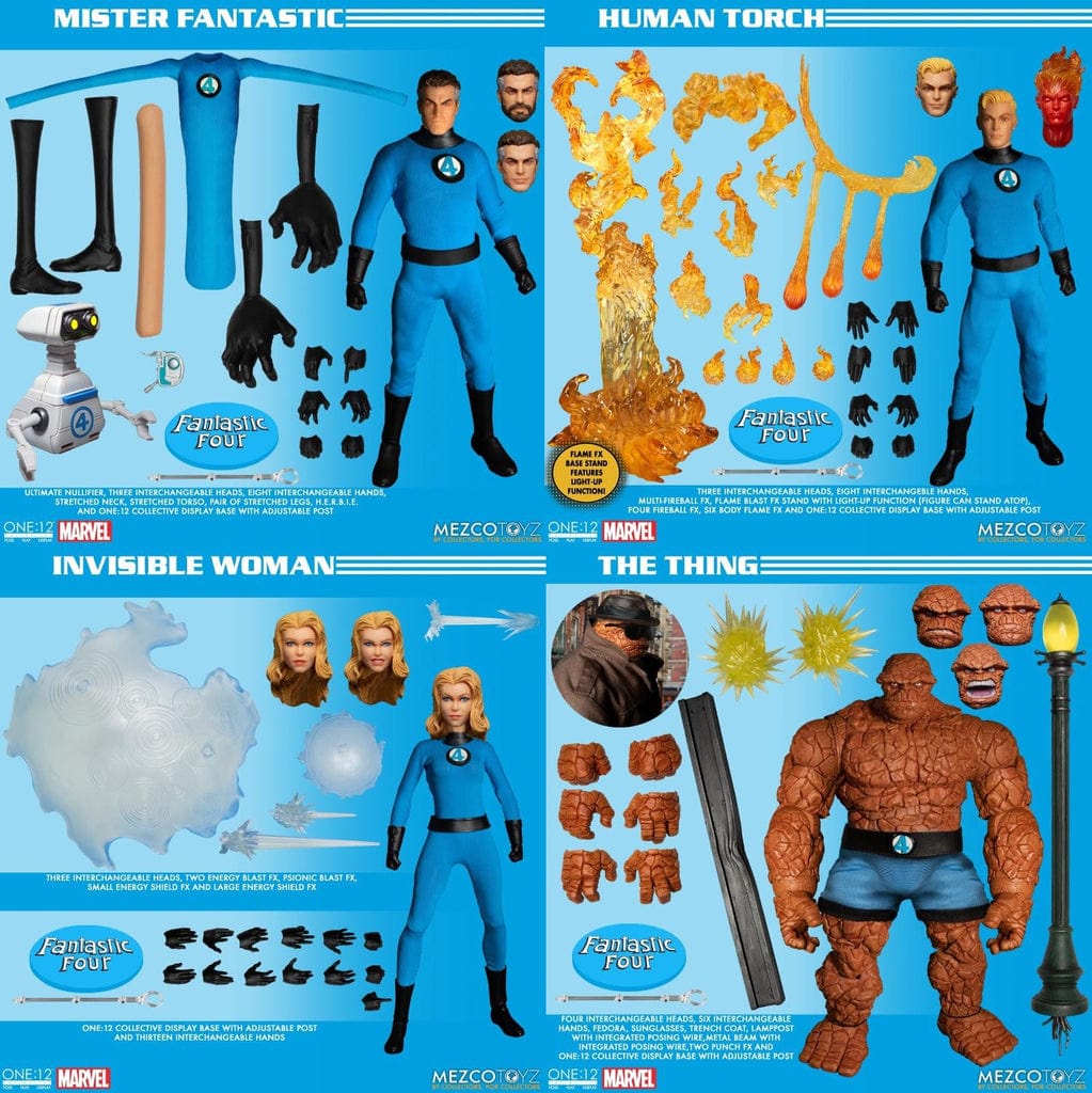 One:12 Collective Marvel Fantastic Four Deluxe Steel Boxed Action Figu