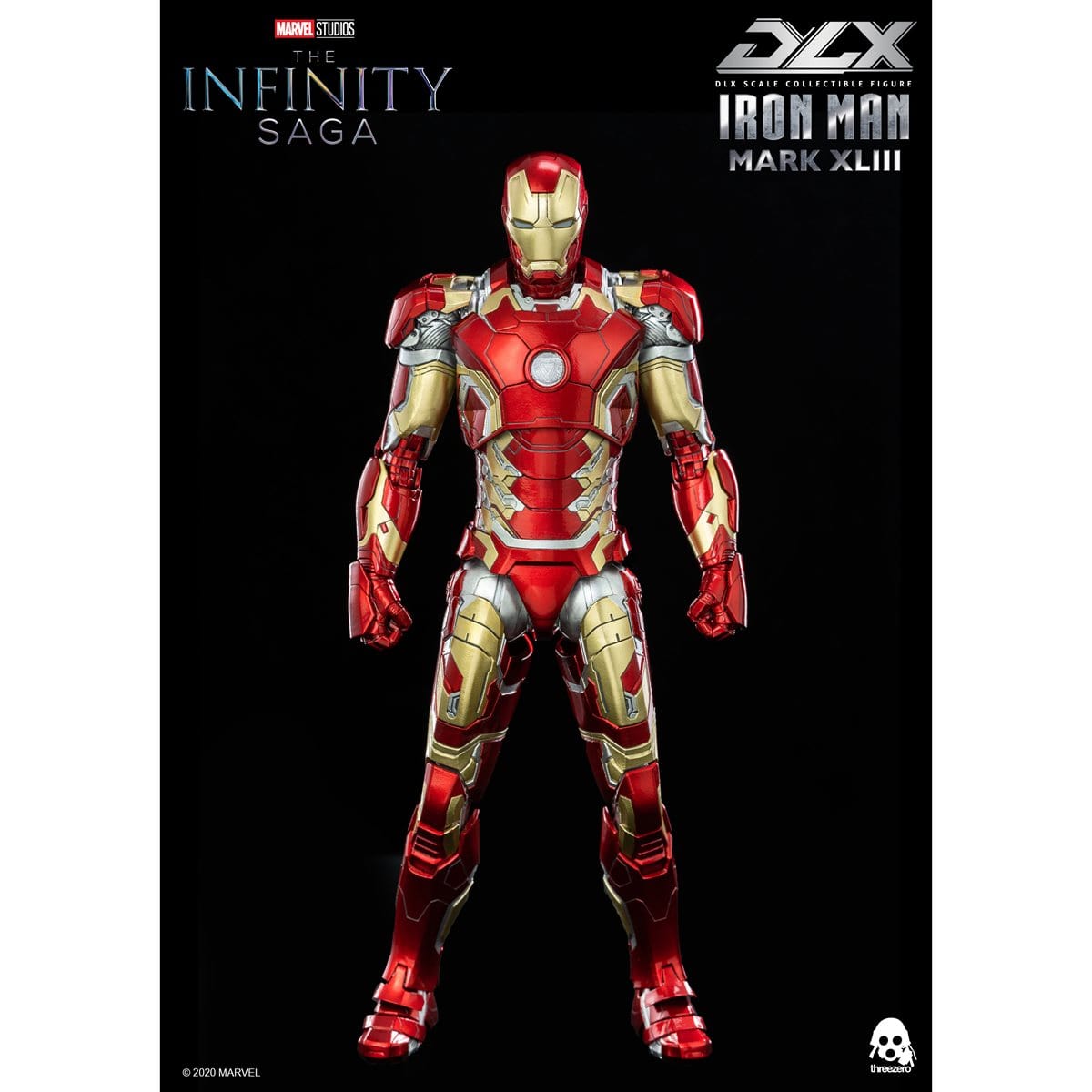 Threezero DLX Avengers: Infinity Saga Iron Man Mark 43 1/12 Scale Action Figure