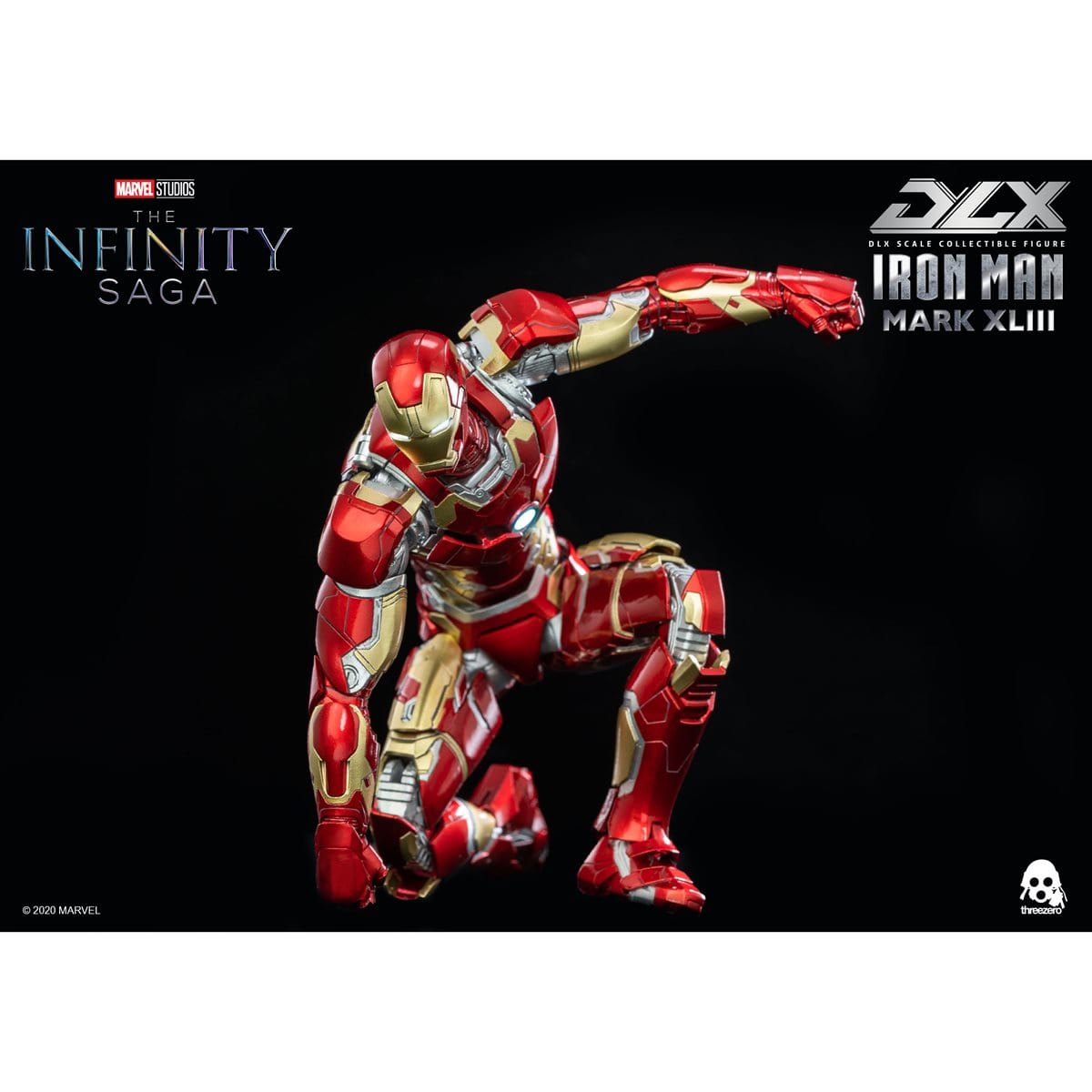 Threezero DLX Avengers: Infinity Saga Iron Man Mark 43 1/12 Scale Action Figure