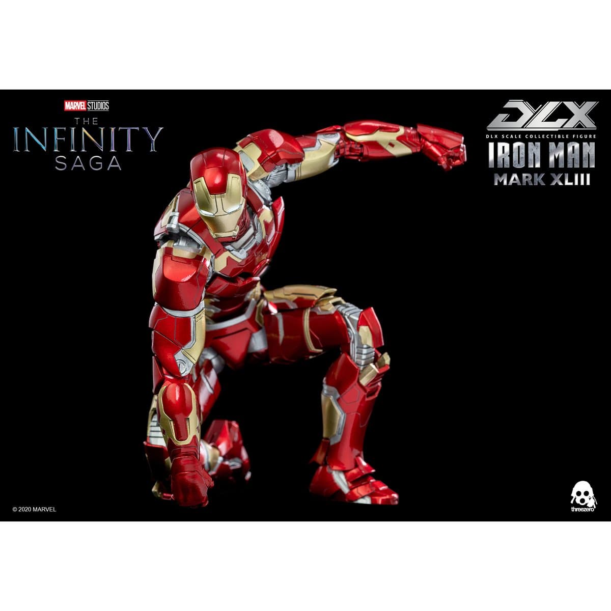Threezero DLX Avengers: Infinity Saga Iron Man Mark 43 1/12 Scale Action Figure