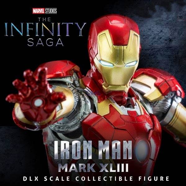 Threezero DLX Avengers: Infinity Saga Iron Man Mark 43 1/12 Scale Action Figure