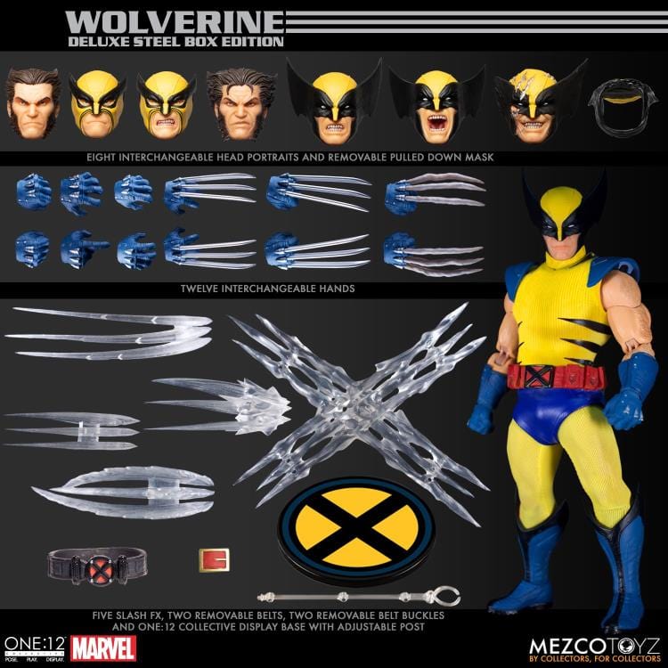 One:12 Collective Marvel Wolverine Deluxe Steel Boxed Action Figure Set