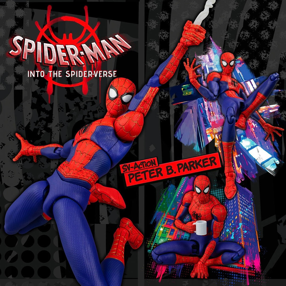 Sen-Ti-Nel SV-Action Spider-Man: Into the Spider-Verse Peter B. Parker Action Figure