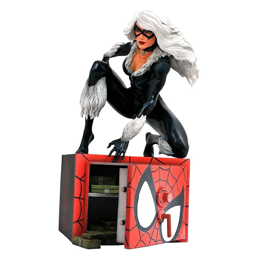 Marvel Gallery Comic Black Cat Statue Diorama