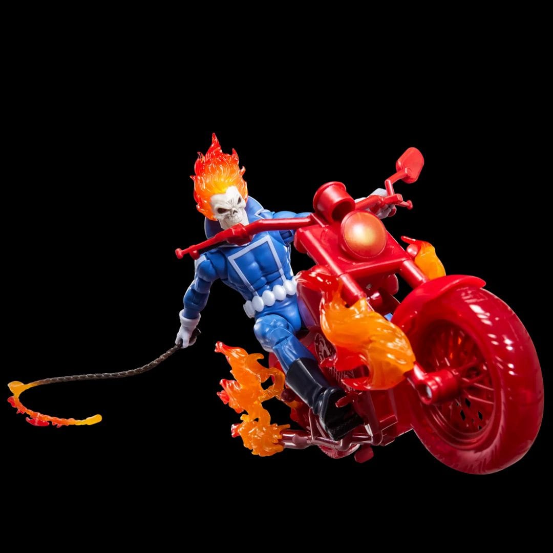 Marvel Legends Series Ghost Rider Johnny Blaze Action Figure with Motorcycle