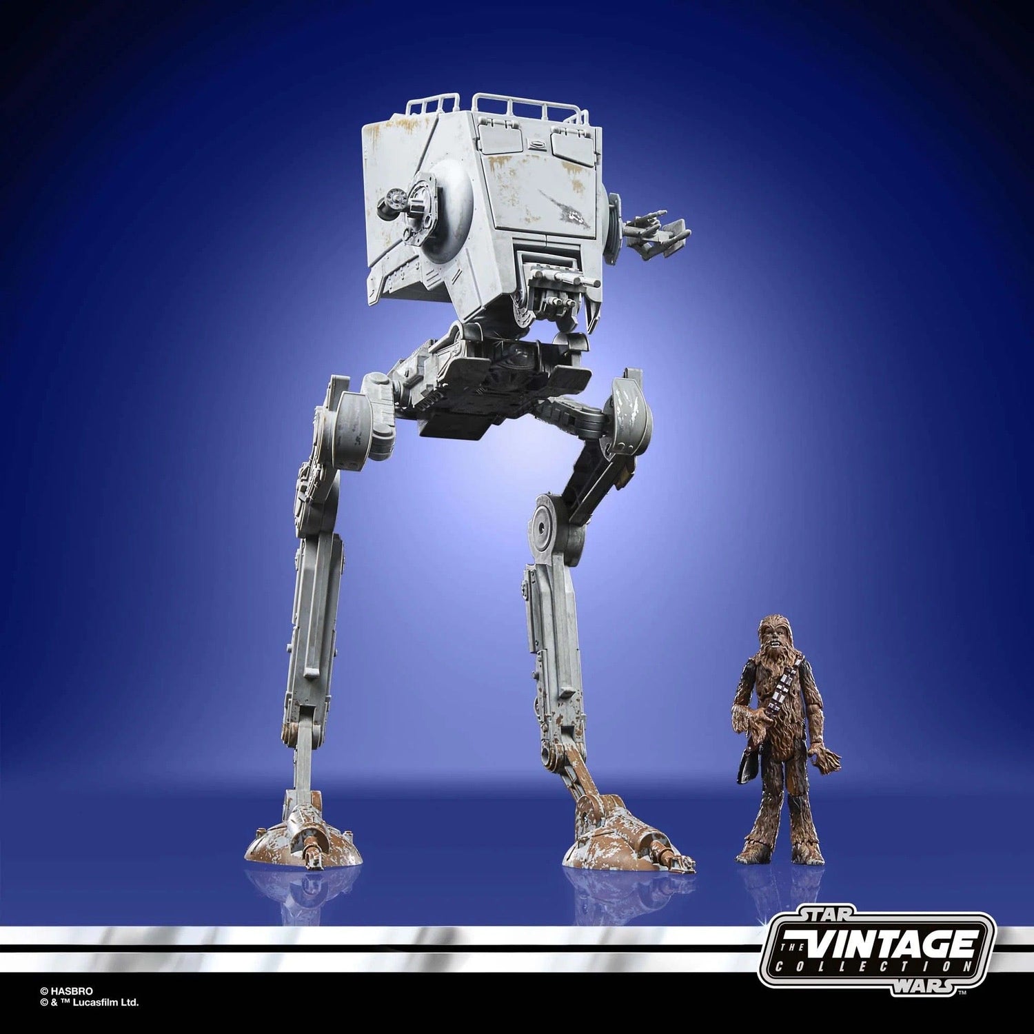 Star Wars The Vintage Collection Return of the Jedi AT-ST and Chewbacca Action Figure Set