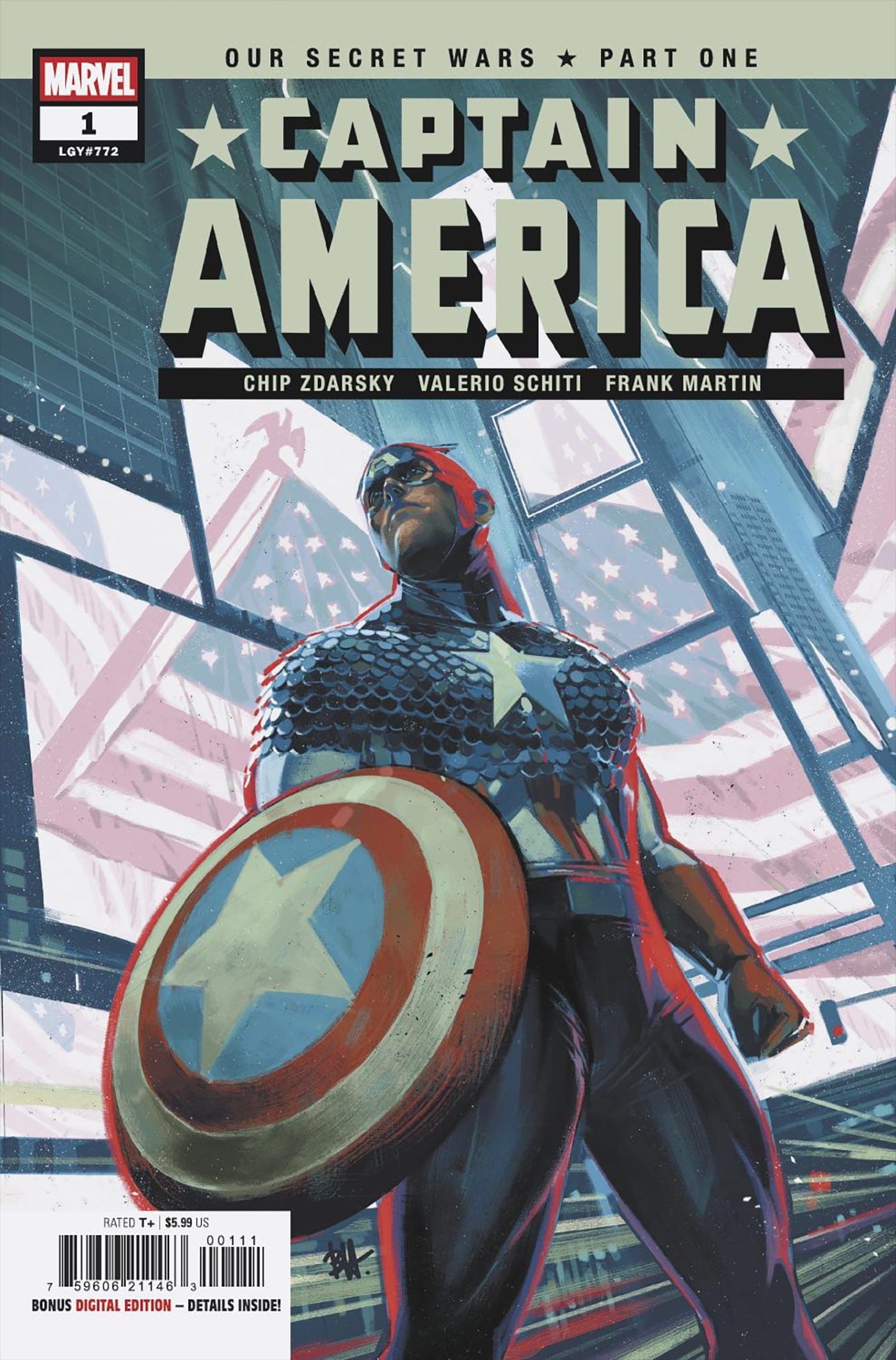 Captain America #1 Main Cover Ben Harvey
