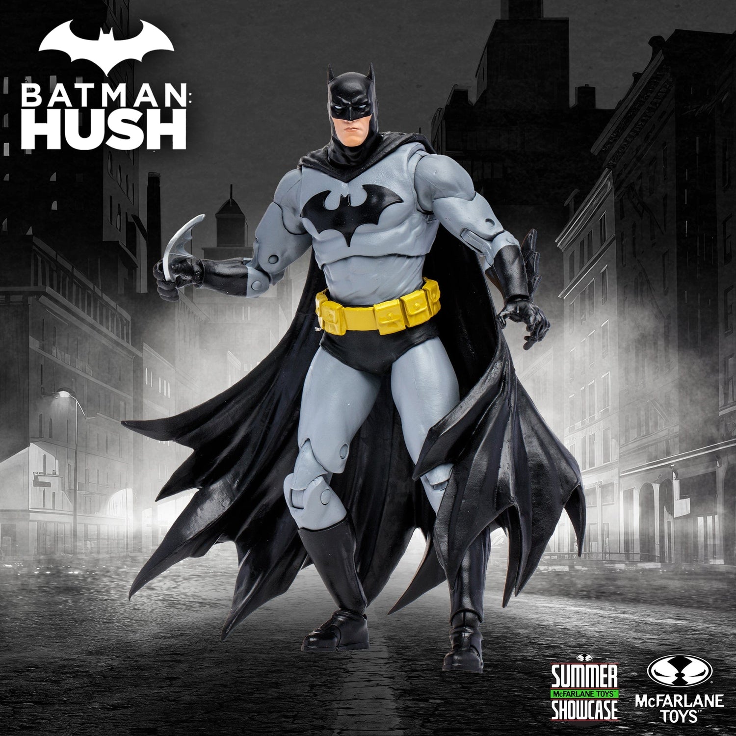 DC Multiverse Batman: Hush Batman (Black/Grey Variant) Action Figure