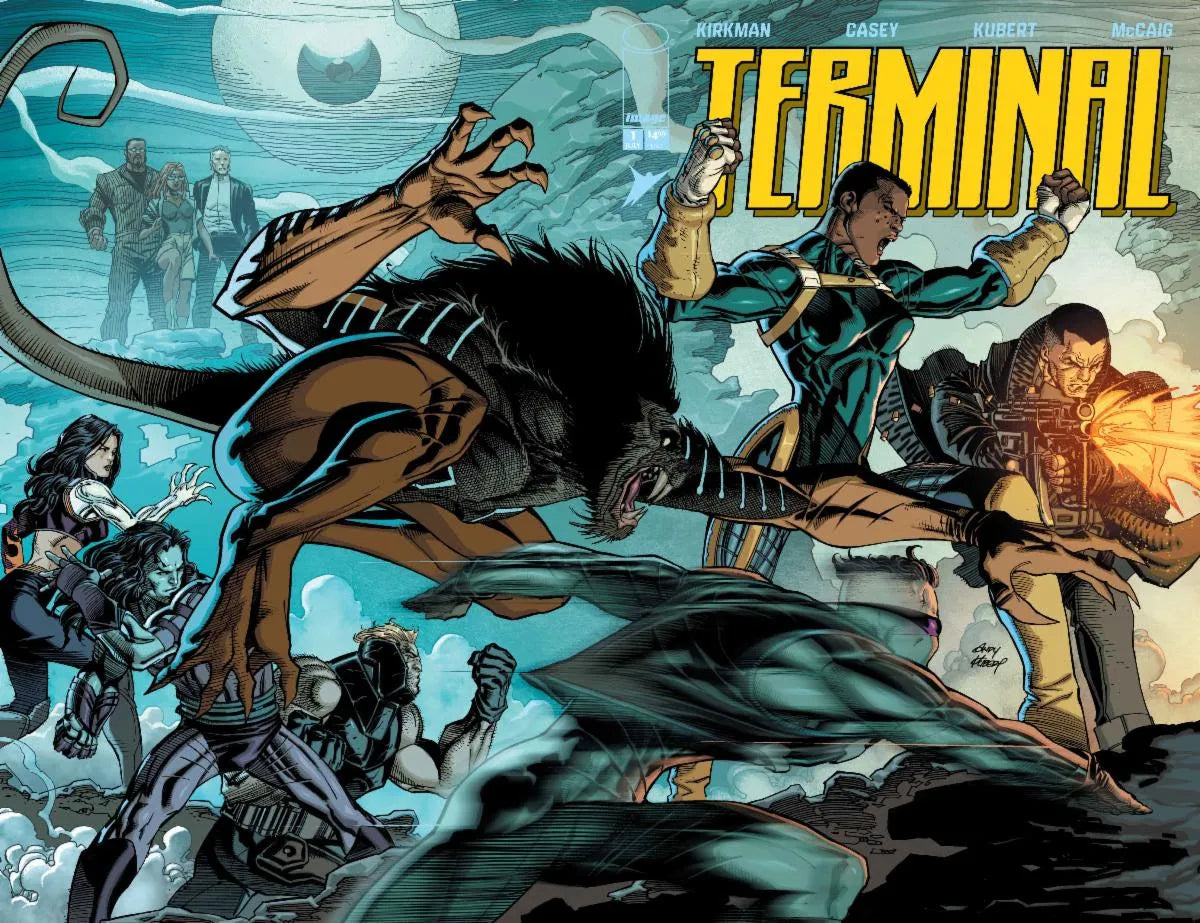 Terminal #1 Cover B Andy Kubert & Dave McCaig Connecting Wraparound Variant