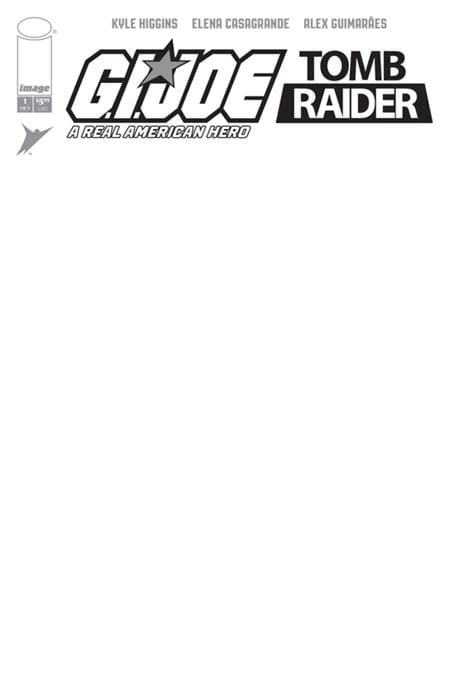 Image Comics GI Joe A Real American Hero Tomb Raider #1 (of 5) Cover G Blank Sketch Variant