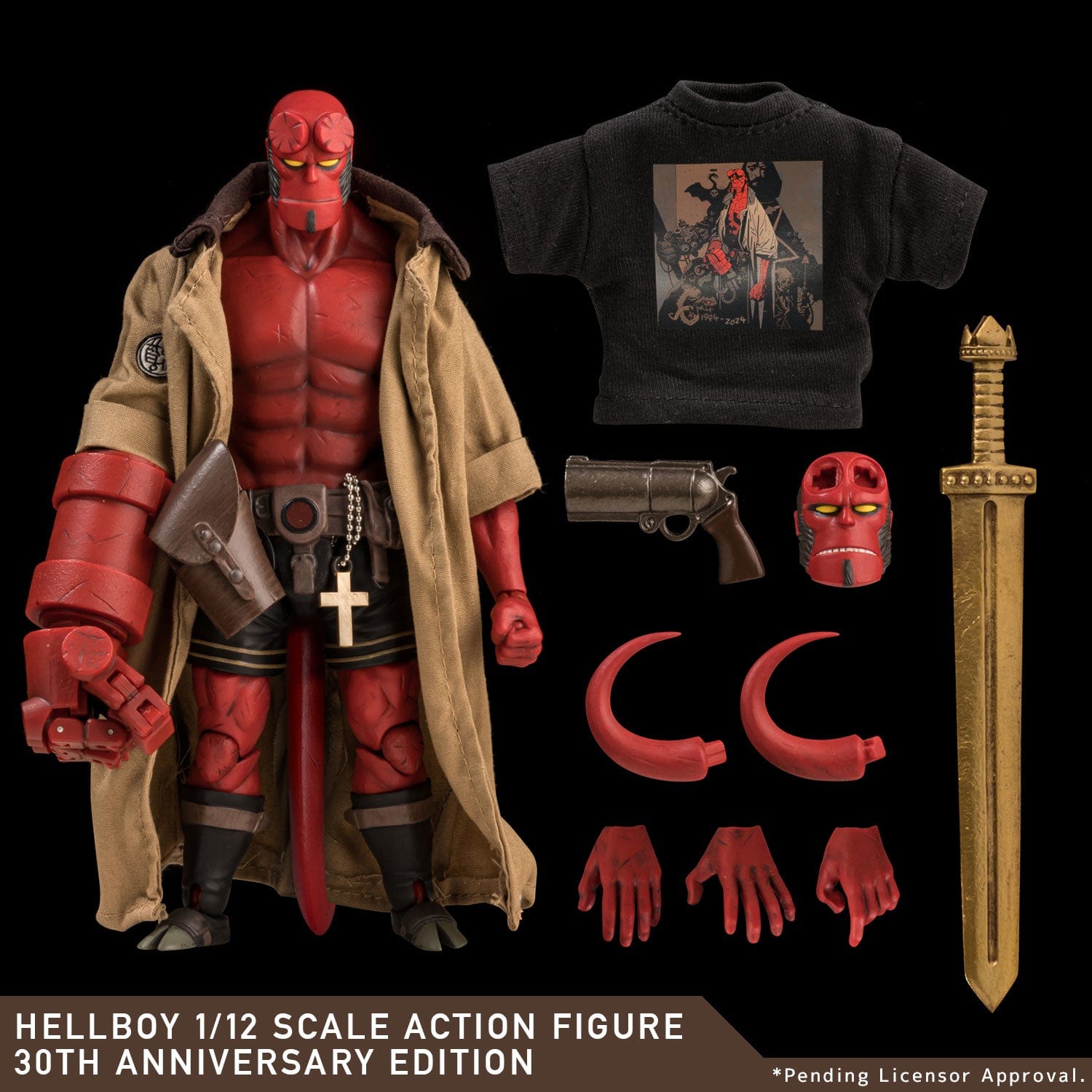 1000toys Hellboy 30th Anniversary Hellboy 1/12 Scale Action Figure