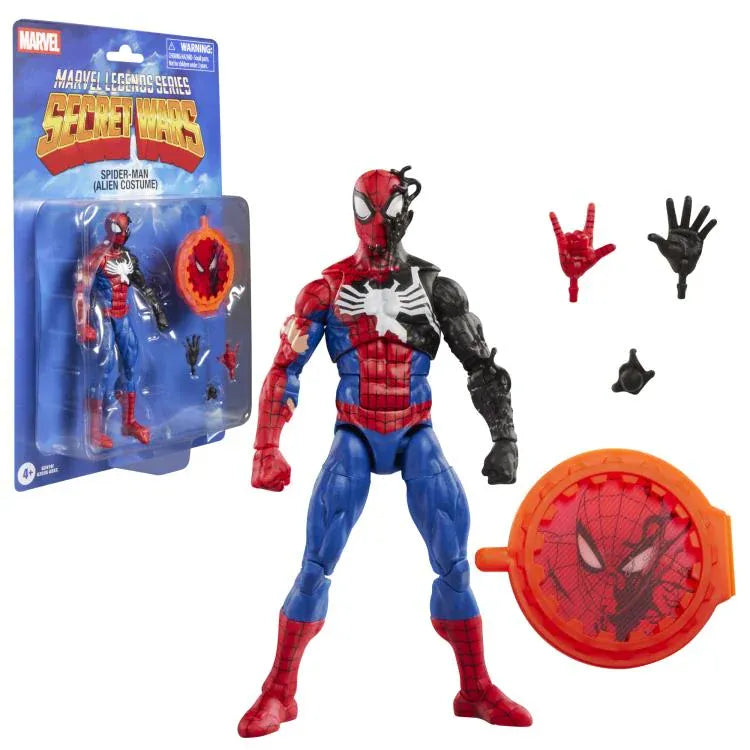 Marvel Legends Series Secret Wars Spider-Man (Alien Costume) Action Figure