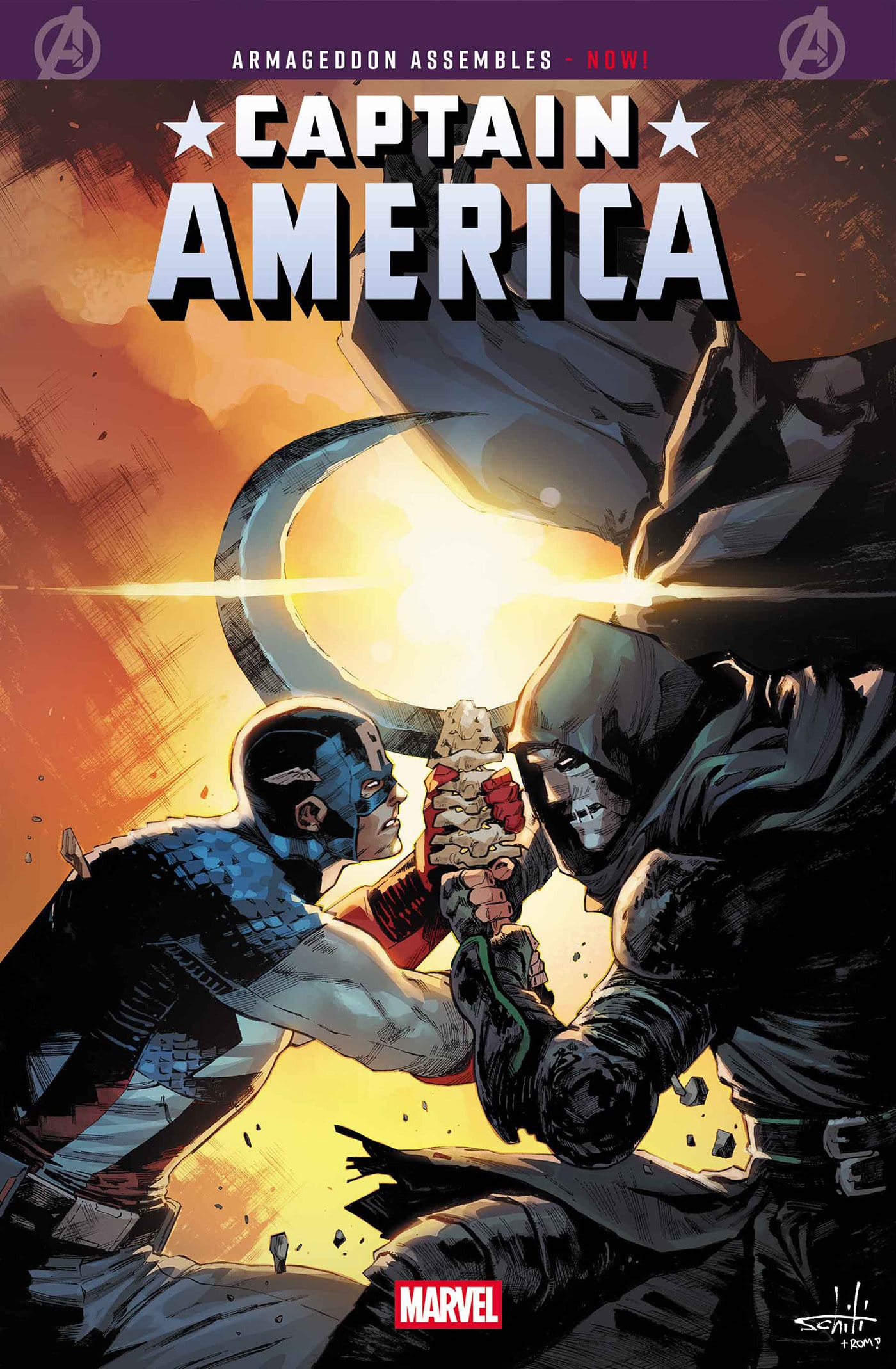 Captain America #14 Main Cover Valerio Schiti