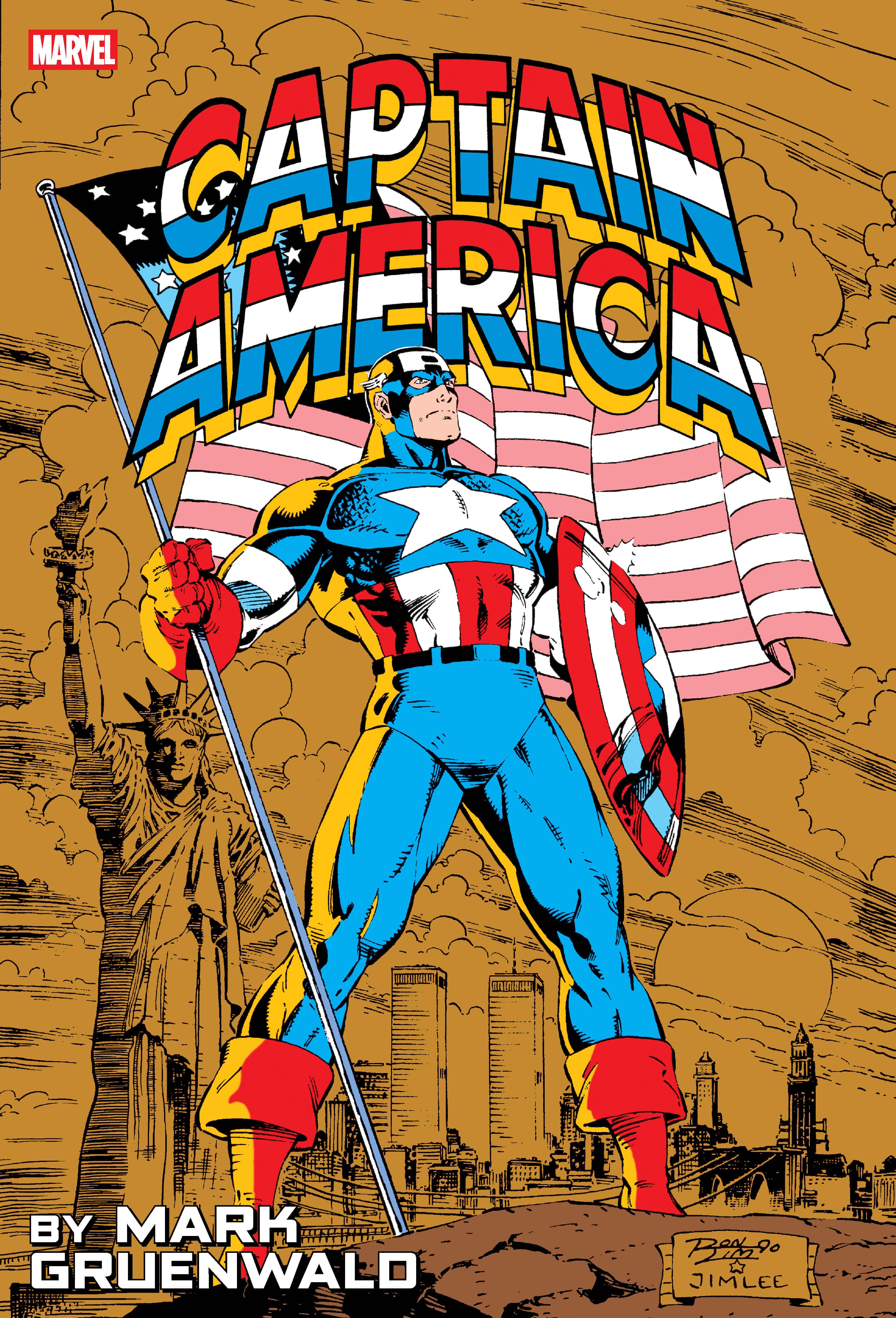 Marvel Comics Captain America By Mark Gruenwald Omnibus Vol. 2 Ron Lim Anniversary Cover