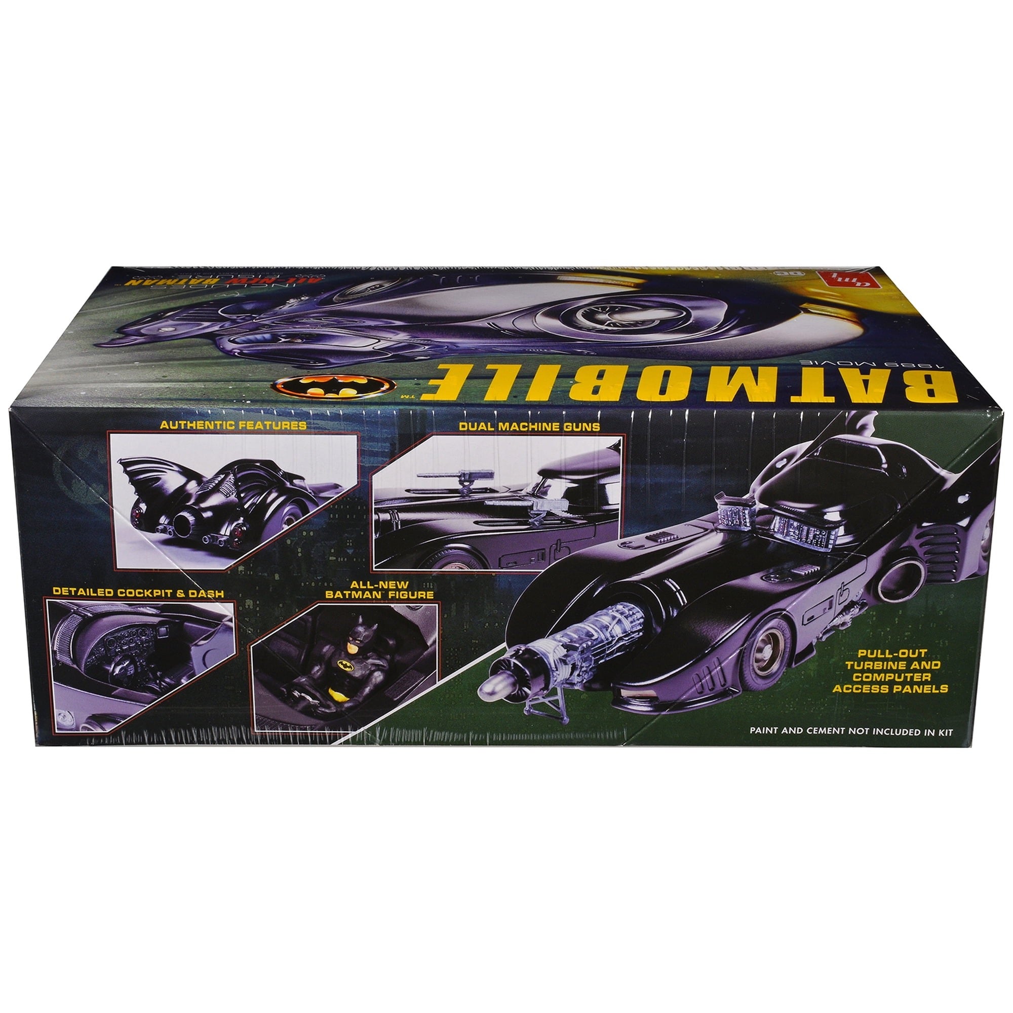 AMT Batman 1989 Batmobile with Seated Batman Figure 1:25 Scale Model Kit