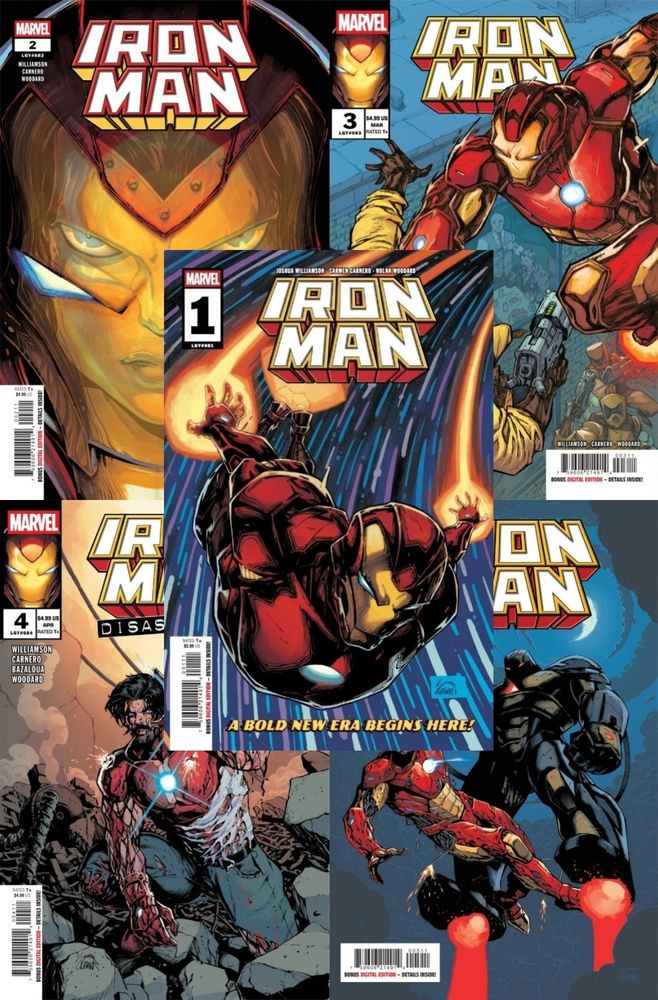 Iron Man #1 2 3 4 5 Main Cover Ryan Stegman First Printing Set 2026