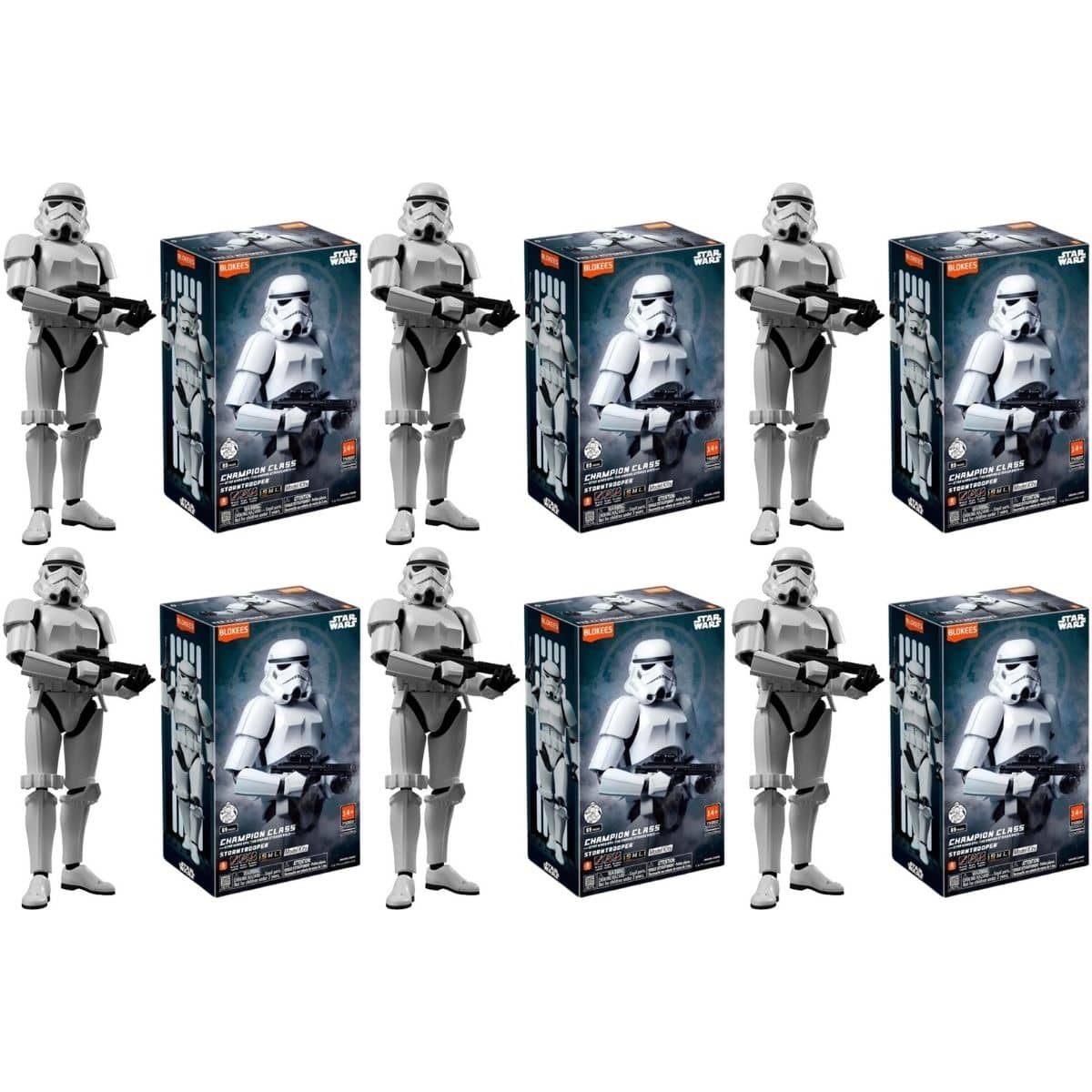 Blokees Star Wars The Empire Strikes Back Champion Class 02 Stormtrooper Model Kit Case Of 6