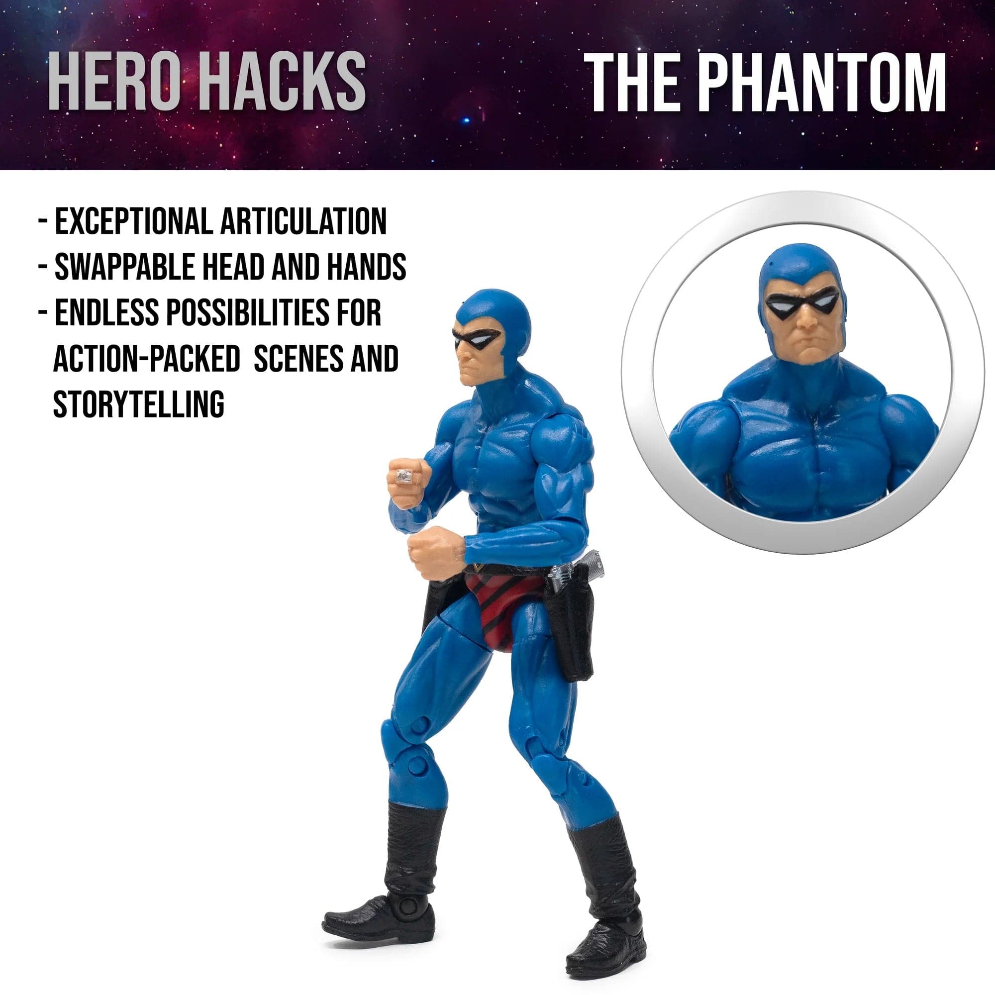 Boss Fight Studio Hero H.A.C.K.S. Phantom Wave 1.5 Phantom Action Figure