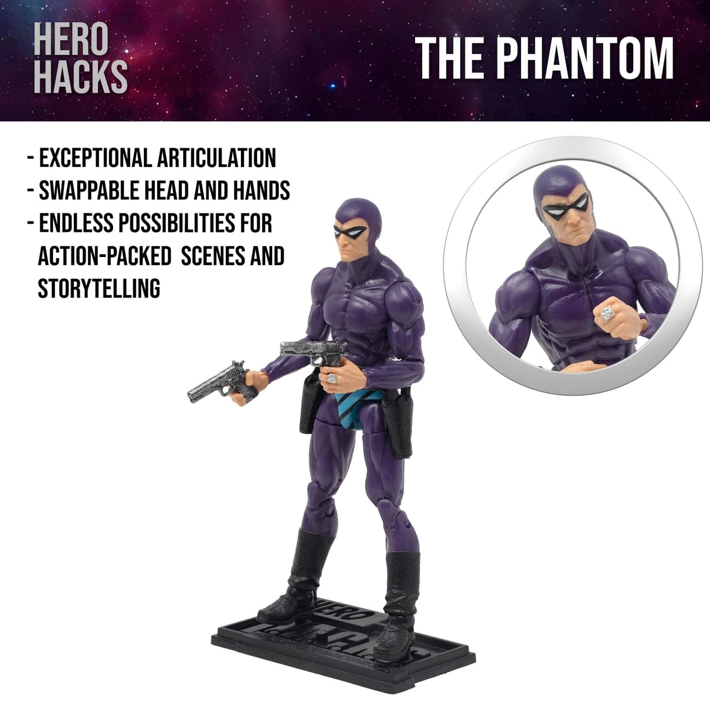 Boss Fight Studio Hero H.A.C.K.S. Phantom Wave 1 Phantom Action Figure