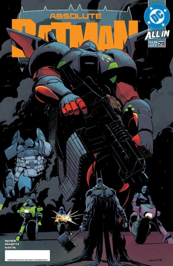 DC Comics, Inc. Absolute Batman #20 Cover A Nick Dragotta Second Printing