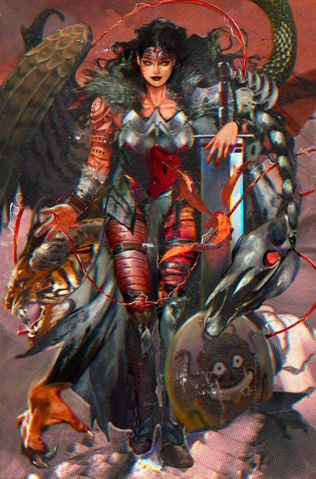 DC Comics, Inc. Absolute Wonder Woman #16 Cover E Angela Wu Card Stock Variant