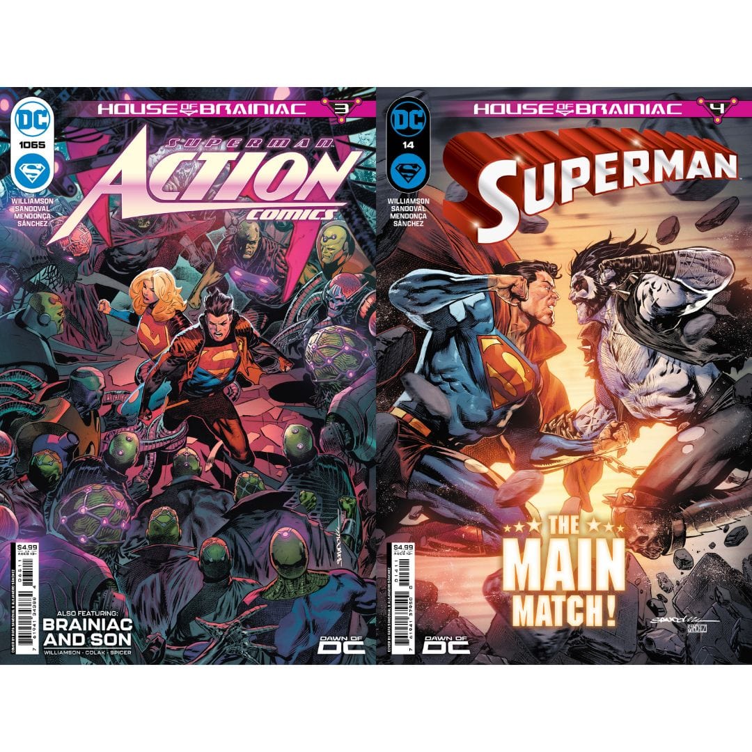 DC Comics, Inc. Action Comics #1065 & Superman #14 Cover A Set (House of Brainiac)