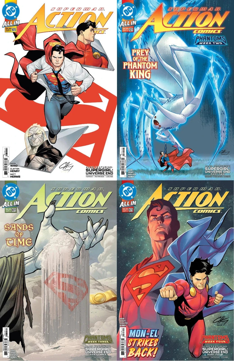 Action Comics #1070 1071 1072 1073 Cover A Clayton Henry Set