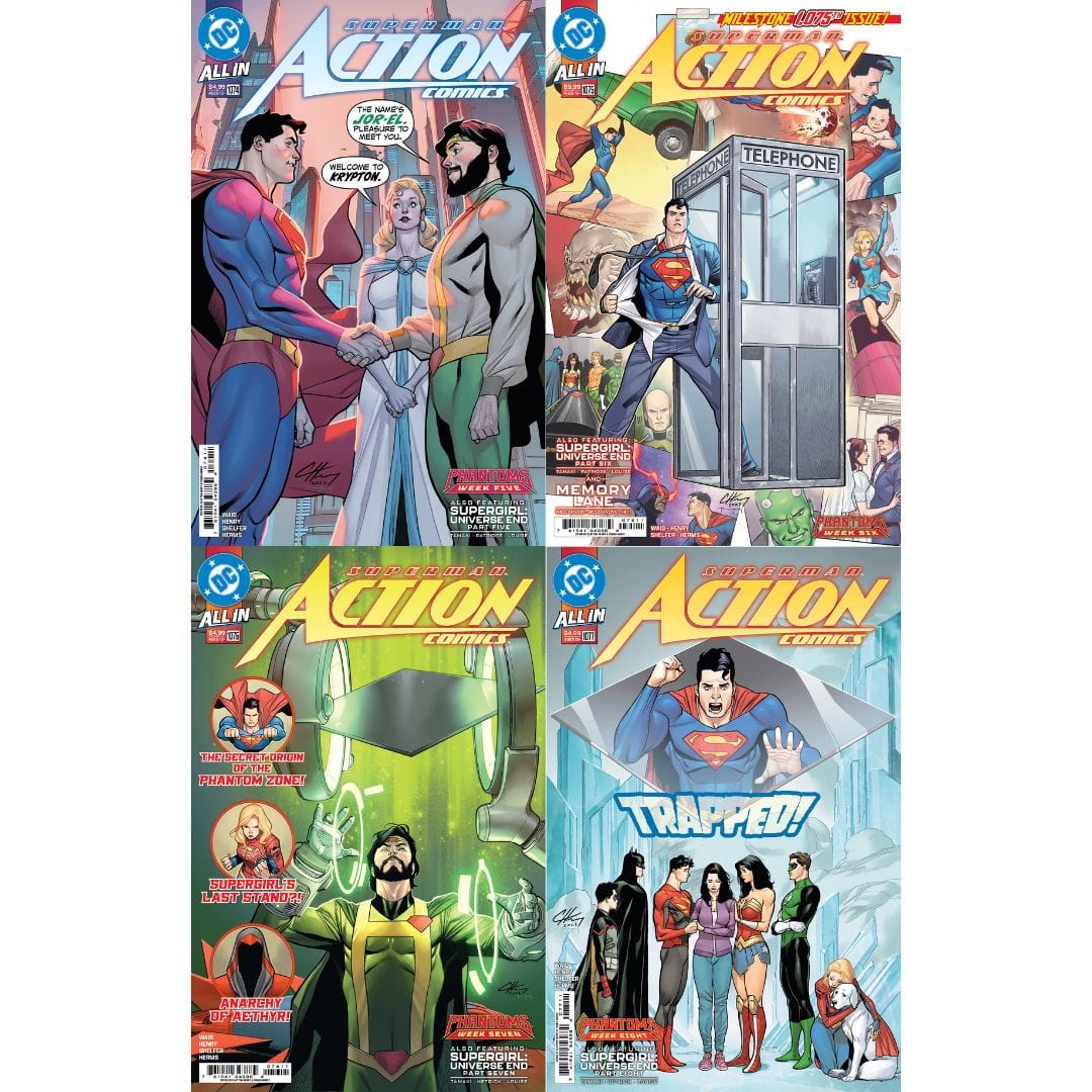 DC Comics, Inc. Action Comics #1074 1075 1076 1077 Cover A Clayton Henry Set (Phantoms)