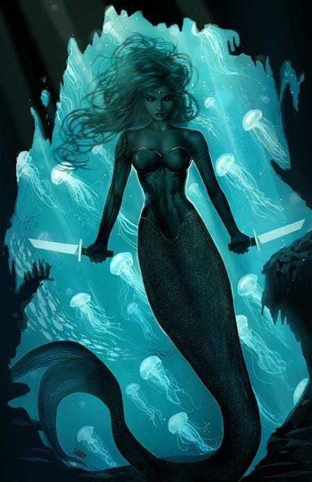DC Comics, Inc. Aquaman #13 Cover B Nathan Szerdy Card Stock Variant
