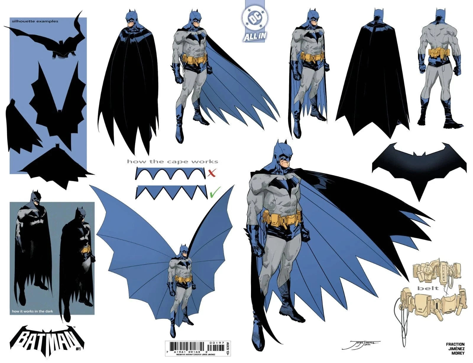 DC Comics, Inc. Batman #1 Cover O Jorge Jimenez Design Unlock Card Stock Variant