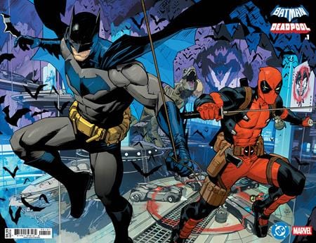 DC Comics, Inc. DC Marvel Batman Deadpool #1 Cover B Dan Mora Batman Deadpool Wraparound Variant