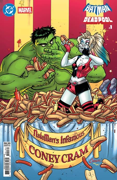 DC Comics, Inc. DC Marvel Batman Deadpool #1 Cover F Amanda Conner Harley Quinn Hulk Variant