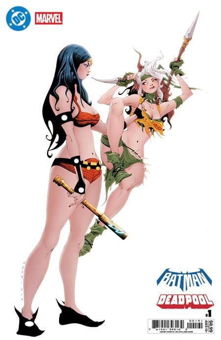 DC Comics, Inc. DC Marvel Batman Deadpool #1 Cover J Jae Lee Big Barda Savage Land Rogue Variant